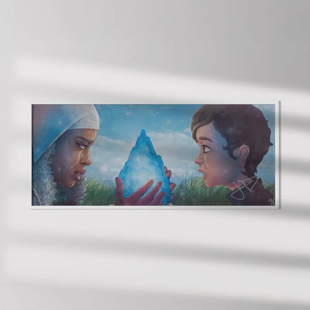 Signed Numbered Aluminum Print Horatio in the Wind on a wall