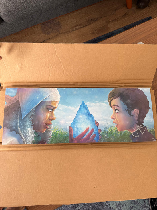 Impresión en aluminio firmada y numerada, de 8" x 20". Obra de arte para pared.