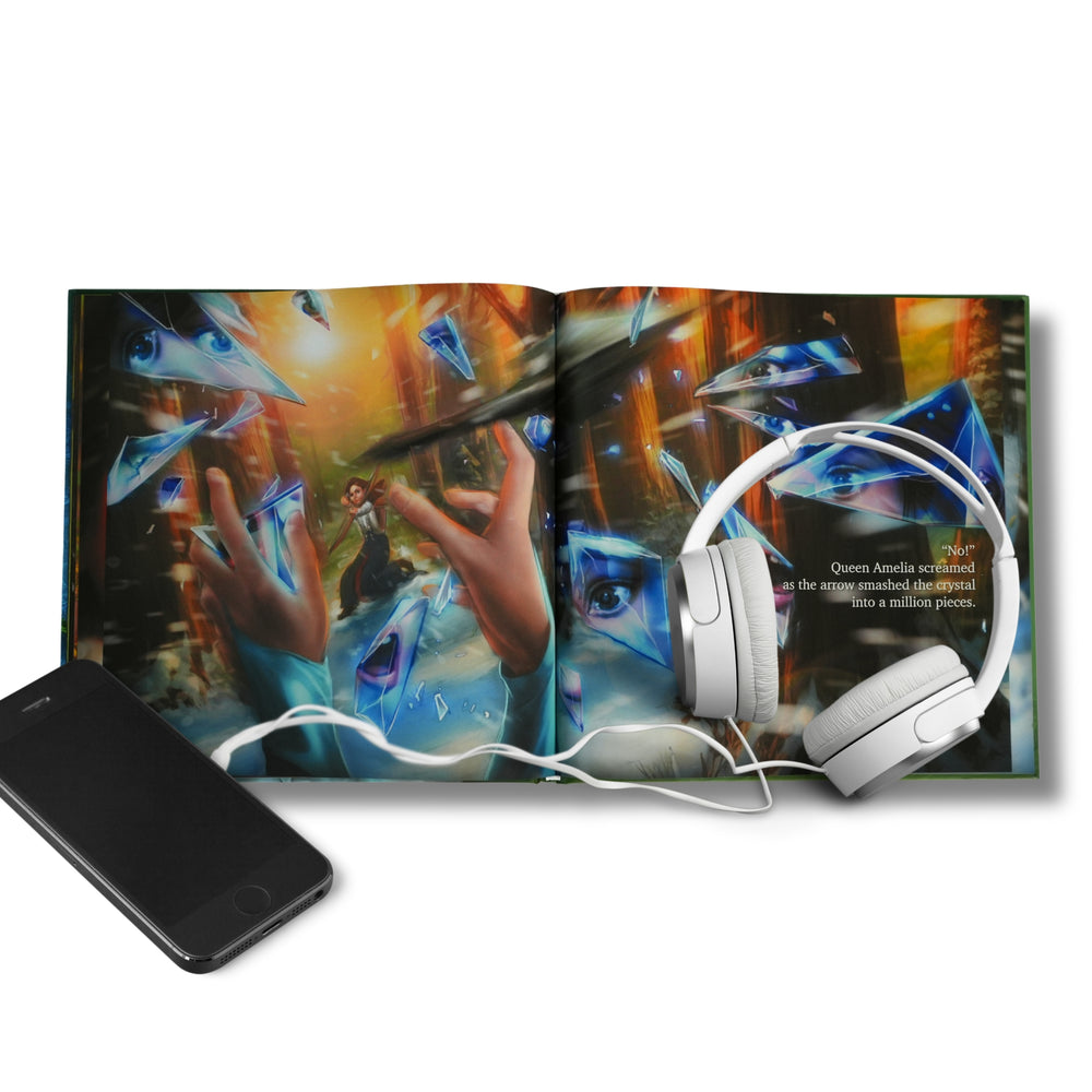 Hardcover book with audio